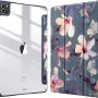 Fintie Hybrid Case for iPad Pro 11-inch (3rd Generation) 2021 - [Built-in Pencil Holder] Shockproof Cover Clear Transparent Back Shell, Also Fit iPad Pro 11" 2nd Gen 2020 / 1st Gen 2018, Lilac Purple - Image 1
