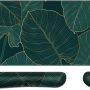MIBITRI Keyboard Mouse Pad Set, Extended Gaming Mouse Pad+Ergonomics Keyboard Wrist Rest Support, Memory Foam, Easy Typing Pain Relief, 3Pcs XXL Ultra Thick Desk Mat, Leaves - Image 1