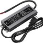 LED Driver,LED Power Supply with IP67 Waterproof Rating,LED Transformer,Low Voltage Transformers,120VAC to 12V DC Converter Constant Voltage LED Switching Power Supply 150W with 3-Prong Plug 4.5feet - Image 1