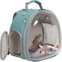 Bird Carrier Cage, Bird Travel Backpack with Stainless Steel Tray and Standing Perch (Large, Black) - Image 1