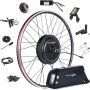 EBIKELING Waterproof Ebike Conversion Kit with Battery 700C Direct Drive Front/Rear Wheel Electric Bike Conversion Kit Ebike Battery & Charger Included - Image 1