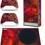Full Body Vinyl Skin Stickers Cover for Series S Console and Controllers - Blood Skull - Image 1