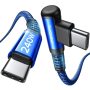 AINOPE 240W USB C to USB C Cable Right Angle [10FT] C to C Cable Fast Charging,USBC to USBC Charger Cord Type C Fits iPhone 16 15 Pro Max Plus,MacBook,iPad Pro,Samsung Galaxy S25,Pixel,All Devices - Image 1