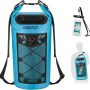 Piscifun Dry Bag, Waterproof Floating Backpack 5L/10L/20L/30L/40L with Waterproof Phone Case for Boating, Kayaking, Fishing - Image 1