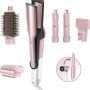 Shark - Glam Ceramic & Powerful Air Styling & Hair Dryer System, For Curling, Air Straightening & Glossing + FrizzFighter - Pink - Image 1