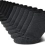 AND1 Men's No Show Socks - 12 Pack Performance Stretch Athletic Compression Socks for Men - Sports Low Cut Socks (6-12.5) - Image 1