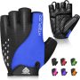 Bike Gloves Cycling Gloves Biking Gloves for Men Women with Anti-Slip Shock-Absorbing Pad,Light Weight,Nice Fit,Half Finger Bicycle Gloves - Image 1