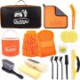 Car Cleaning Kit with Storage Bag, Car Washing Kit 16 Pcs, Car Detailing Kit with Wash Mitt Sponge Towels, Car Wash Mitt, Detailing Brushes, Exterior and Interior Car Washing Set - Image 1