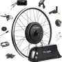EBIKELING Waterproof Ebike Conversion Kit with Battery 700C Direct Drive Front/Rear Wheel Electric Bike Conversion Kit Ebike Battery & Charger Included - Image 1