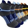 BIOAUM Cushioned Men's Ankle Socks, 6 Pairs Cotton Athletic Sport Breathable Low Cut Socks for Running Size 8-9.5/10-13/12-14 - Image 1
