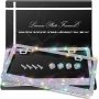 2 Pack Bling License Plate Frames, Sparkly Rhinestone Diamond Car License Plate Cover for Women, Stainless Steel Car Accessories with Glitter Crystal Caps (Black) - Image 1
