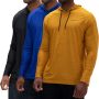 DEVOPS Men's Hoodie Long Sleeve Fishing Hiking Running Workout T-Shirts - Image 1