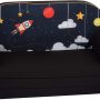 DELSIT Toddler Couch & Kids Sofa - European Made Children's 2 in 1 Flip Open Foam Double Sofa - Kids Folding Sofa, Toddler Sofa Bed - Comfy fold Out Lounge (Cosmos) - Image 1