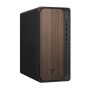 HP - OmniDesk Desktop AI PC M03-0060 Intel Core Ultra 7 265 32GB RAM 2TB SSD Win 11 Home - Dark Wood - Image 1