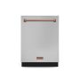 Gordon Ramsay Series by THOR Kitchen 24 Inch Dishwasher with Rose Gold Hardware - Stainless Steel - Image 1