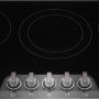 Frigidaire - Gallery 36" Built-In Electric 5 Burner Cooktop with EvenTemp and 2-in-1 Dual Element - Black Stainless Steel - Image 1