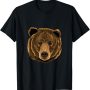 Bear Head Cute Bear Lover Women Men T-Shirt - Image 1