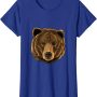 Bear Head Cute Bear Lover Women Men T-Shirt - Image 1