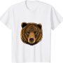 Bear Head Cute Bear Lover Women Men T-Shirt - Image 1