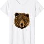 Bear Head Cute Bear Lover Women Men T-Shirt - Image 1