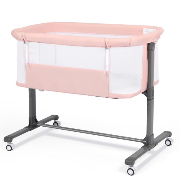 AILEEKISS-Baby-Bassinet-Bedside-Sleeper-Height-Adjustable-Newborn-Baby-Bassinet-with-Wheels-Pink_30bf4c83-cf8b-4ccd-84fe-f7b5e43a6db7.8d5c676f405798ee74312ede8507977d.jpg