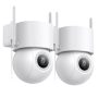 DEKCO 3K/5MP Security Camera with Spotlight, 2 Way Audio, 360° View Outdoor Surveillance Camera Wired, Waterproof, Auto-Tracking, No Monthly Fee-2 Pack - Image 1