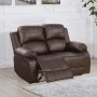 Ainehome Furniture Bonded Leather Recliner Set Living Room Set, Loveseat, Brown - Image 1