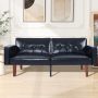 Modern Sofa, Convertible Memory Foam Sofa Futon for Living Room, Bedroom, Office,Apartment, Gray - Image 1