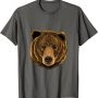 Bear Head Cute Bear Lover Women Men T-Shirt - Image 1
