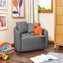 Beautiful Drew Kids Accent Chair by Drew Barrymore, Cream Bouclé Fabric - Image 1