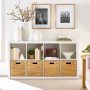 Better Homes & Gardens 8 Cube Storage Organizer, Tobacco Oak - Image 1