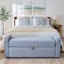 Better Homes & Gardens Springwood Storage Bench, Cream - Image 1