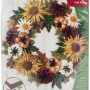 Bucilla Felt Applique DIY Holiday Wreath, Fall Floral, 16.5" x 16.5" - Image 1
