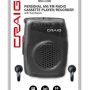 craig cs 2304 personal am/fm radio cassette player/recorder with earphones - Image 1