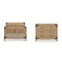 Child Craft Lucas Crib and Dresser Nursery Set, 4-in-1 Convertible Crib with 3-Drawer Dresser, Nutmeg, 2-Piece - Image 1