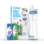 Cirkul 32oz Plastic Starter Kit with Navy Blue Lid, 2 Flavor Cartridges (Blueberry Grape & Kiwi Berry) - Image 1