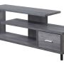 Convenience Concepts Seal II 1 Drawer 65 inch TV Stand with Shelves, Cappuccino - Image 1