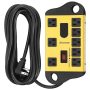 DEWENWILS 8 Outlets Power Strip with 2 USB Ports, Heavy Duty Surge Protector Power Strip with 15ft Long Extension Cord, outlet extender, Flat Plug, 1440Joules, 15A - Image 1