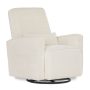 Evolur Holland Upholstered Swivel Glider | Rocker I Included Lumbar Pillow I Modern Design, Thunder - Image 1