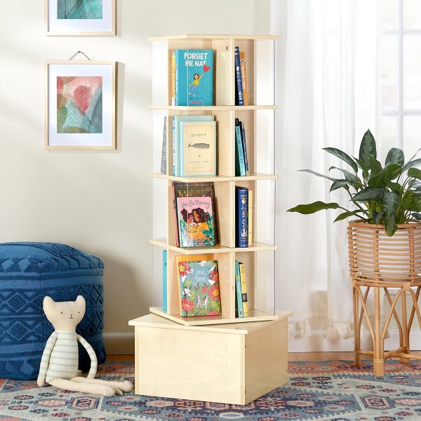 Guidecraft-Floor-Standing-Rotating-Book-Display-Spinning-Bookshelf-Tower-Classroom-Kids-Playroom-Library-Revolving-Bookcase-w-Acrylic-Windows-Birch-P_c91587b0-801a-4c82-9344-d8ec11dd7da4.90dea70732cb4882779d9d51212e8df4.jpg