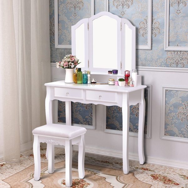 Gymax-Bedroom-Tri-Folding-Mirror-Vanity-Makeup-Table-Stool-Set-White_a2c8c3e9-d517-4b97-9e18-2896615a40f2_1.e5b447c9f4e70dff9f6221a414d5c581.jpg