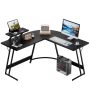 Homall L-Shaped Gaming Desk 51.2 Inches Corner Office Gaming Desk with Removable Monitor Riser, Blue - Image 1