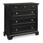 Homestyles Bedford Wood Chest in Black - Image 1