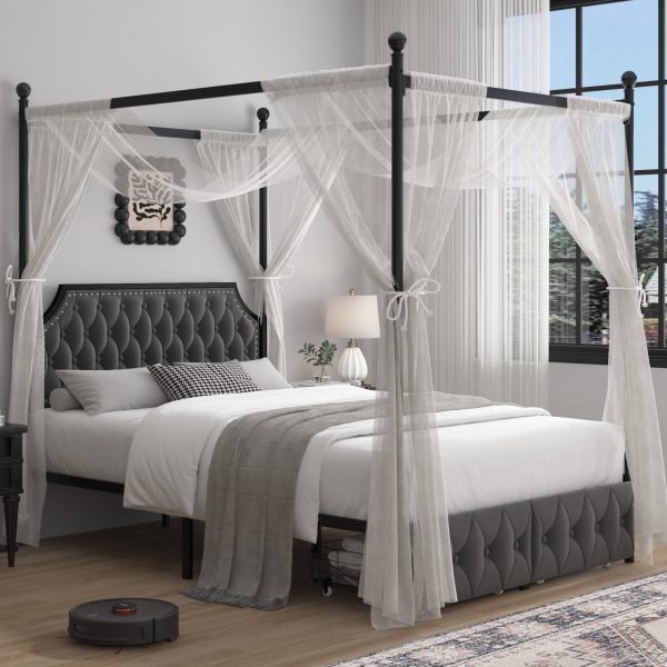 Homfa-Queen-Canopy-Bed-Frame-with-Drawers-Modern-Platform-Bed-with-Button-Tufted-Upholstered-Headboard-Canopy-Bed-Curtain-Not-Included-Dark-Gray_e0dcef3c-6668-4136-b1cc-0cd957243cb6.acd8ce88a1940d7cabb46aba95769b8f.jpg