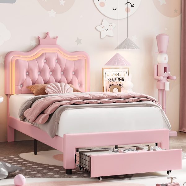 Homfa-Twin-Size-LED-Upholstered-Bed-with-Adjustable-Crystal-Button-Tufted-Crown-Headboard-Soft-PU-Princess-Platform-Bed-with-Storage-Drawer-Pink_858c969c-7bb3-4fd6-a0d6-0c4cb93b0bf7.c506a7107d6149fc2fbffeb3d9820d4d.jpg