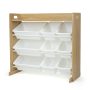 Humble Crew Journey Toy Storage Organizer with Shelf and 9 Storage Bins, Natural - Image 1