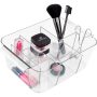 InterDesign Makeup Organizer Tote, Clear - Image 1