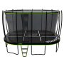 JumpFlex MEGA 17' Round Trampoline, Large Outdoor Jumping Play Set with Net and Ladder - Image 1