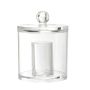K-Cliffs Clear Acrylic Canister For Cotton Swabs and Cotton Balls Storage - Image 1