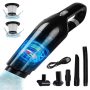 Portable Car Vacuum Cleaner, 120W Car Vacuum Cleaners Cordless, Handheld Vacuum for Quick Cleaning, Hand Held Vacuuming Cordless Rechargeable for Car Home and Office, Black - Image 1
